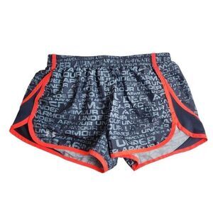 Under Armour Runners Shorts Grey Logo Size Small